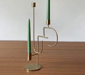 Bougeoir nordique en fer forgé pour oiseaux et feuilles manteaux de table ou étagères pour créer une ambiance chaleureuse - Product Image 4