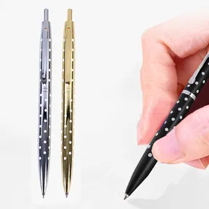 NM-088 Customized High Quality Dot Advertising Luxury Promotion Commercial Office Metal Click Pen