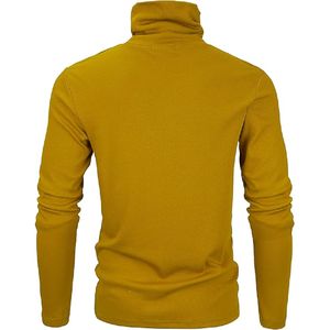 Venta al por mayor de calidad superior de los hombres de cuello redondo grueso primavera suéter nuevo poliéster de primera calidad Color sólido patrón antiarrugas - Product Image 2