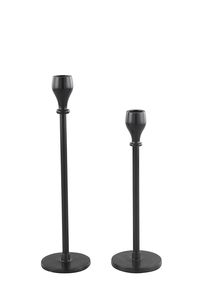 Portavelas de hierro de Metal de lujo europeo, adornos de revestimiento en polvo de Color negro para el hogar, decoración de boda, molde para hacer velas - Product Image 2