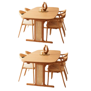 Juego de restaurante de madera ecológico, muebles de restaurante y comedor, juego de comedor con muchas sillas fabricadas en Indonesia - Product Image 3