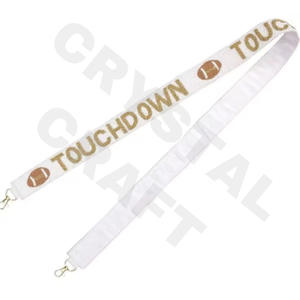 Correa de monedero con cuentas de caldera UP, correas de bolsa de cuentas de semillas de oro blanco personalizadas, correa de cuentas para bolsos - Product Image 6