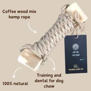 Jouet à mâcher pour chien en bois de café naturel Hoang Linh SG, durable, fabriqué au Vietnam, HOANG LINH SG - Product Image 4