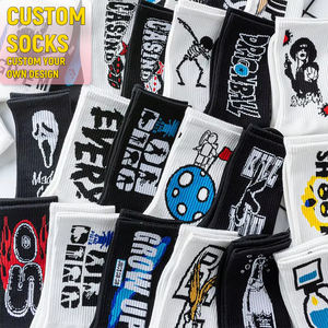 Calcetines de fútbol de punto antideslizantes Calcetines de fútbol con agarre para hombre con diseño de logotipo personalizado para uso deportivo profesional - Product Image 3