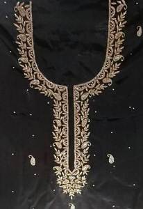 Designer moderne non cousu brodé à la main belle tenue de fête de qualité supérieure costumes style traditionnel indien tendance - Product Image 2