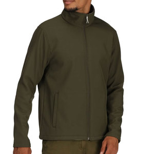 แจ็กเก็ตซอฟต์เชลล์แบบมีซิปสำหรับผู้ชายคอตั้งโลโก้ของคุณเอง - Product Image 3