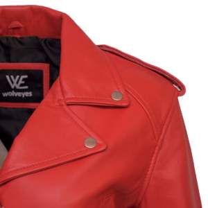 Chaqueta Varsity Acolchada WJ01 para Mujer en Piel de Oveja y Satén con Decoración Bordada para Todas las Estaciones: Verano, Otoño, Invierno - Product Image 5