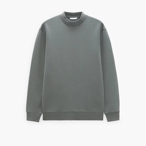 Oem personalizado Mock Neck sudadera Essentials Sudadera con capucha gruesa liso de alta calidad Premium sólido sudaderas con capucha Unisex DDP envío - Product Image 3