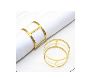 Rond de serviette rose doré fleur d'hôtel pour la décoration de table de la Saint-Valentin pour la fête de mariage - Product Image 4