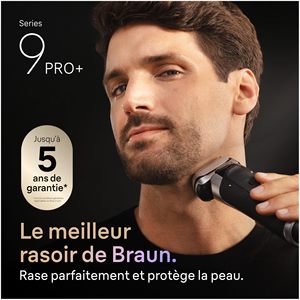 Rasoir électrique pour homme avec lames de précision, tondeuse à cinq lames, rasoir alimenté par USB, étanche (IPX7), étui de rasage, station de nettoyage - Product Image 4