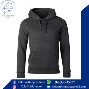 Sweat-shirt à capuche à manches longues de couleur unie pour hommes, veste à fermeture éclair et cordon de serrage avec poches - Product Image 6