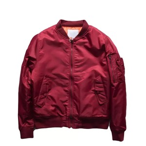 2025 Classic <b>Thin</b> Stand Collar Winter Bomber <b>Jacket</b> <b>Men</b> Windbreaker Ribbed Cuffs Zip Front Customizable Streetwear Outerwear - Product Image 5