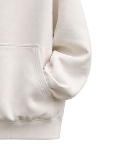 Sweat-shirt à capuche en molleton blanc pour homme, personnalisé par le fabricant, uni, à capuche, décontracté, streetwear, chaud, en coton mélangé, haut - Product Image 3