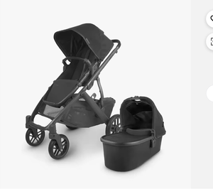 Cochecito Convertible FG UPPA Babys Vista V2 con Estructura de Madera, Diseño Plegable, Sistema Individual a Doble, Capazo, Asiento para Niños Pequeños, Protección contra Insectos y Lluvia - Product Image 2