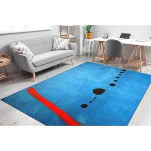 Alfombra Azul Abstracta, Tapete Moderno Minimalista, Alfombra Impresa, Alfombra Suave No Tejida - Product Image 5