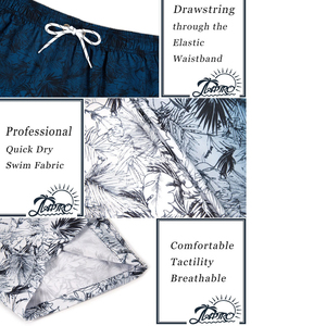 Shorts de plage pour hommes en polyester à impression numérique décontractée personnalisée avec poches Séchage rapide et respirant Maillots de bain - Product Image 6