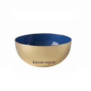 ชามกลมเคลือบเงาโลหะสีน้ำเงินสำหรับตั้งแคมป์ - Product Image 5