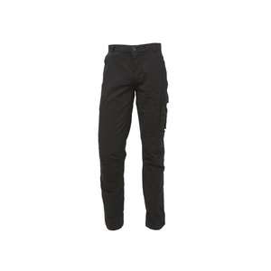 Pantalon de travail pour homme U-POWER en toile de coton stretch noir océan couleur carbone - Product Image 2