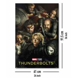 Póster de Marvel Thunderbolts, Impresión Digital, Estilo Colgante, Material de Poliéster para Banderas y Pancartas Decorativas - Product Image 2