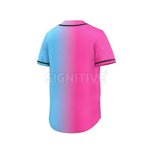 เสื้อเบสบอลซอฟต์บอลแขนสั้นแบบยูนิเซ็กซ์ คุณภาพสูง ปักโลโก้ได้ตามต้องการ ระบายอากาศได้ดี แห้งเร็ว ผลิตจากโพลีเอสเตอร์ 100% - Product Image 4