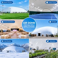 Dôme commercial gonflable à membrane pour salle de sport, hall d'exposition, lieu d'événement et grand espace intérieur
