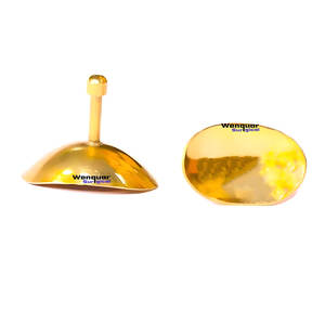 Protector Corneal Oftalmológico Wenquar Personalizado, Tallas S/M/L, con Mango, Par Izquierdo y Derecho, Color Dorado, para Tratamientos Láser Oculares, 2 Piezas - Product Image 1