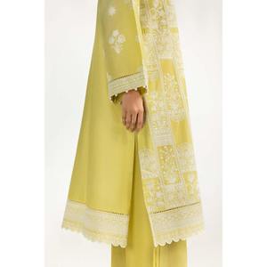 Ensemble coordonné IUSTTS-620 Printemps/Été en mousseline brodée et ornée pour un look élégant - Product Image 1