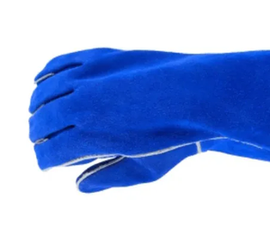 Guantes de Soldadura de Cuero/Algodón hasta el Codo, Resistentes al Calor, Transpirables, Antideslizantes, Estilo Simple, para Soldadura MIG de Alta Resistencia - Product Image 4