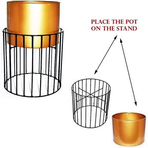Vente chaude 2023 jardinières et Pots finition décorative pour la maison et la décoration de mariage jardinières en métal décoration de plantes vertes - Product Image 4