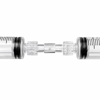 Connecteur en plastique stérile médical, connecteur de seringue Luer, adaptateur Luer Lock, connecteur à filetage Luer