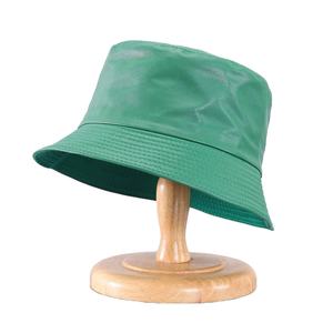 Premium Casual Winter Warm PU <b>Leather</b> Waterproof Foldable Argyle Pattern Unisex Versatile Trendy Bucket <b>Hat</b> - Product Image 4