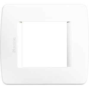Placca per scatola universale 2 elementi bianca (Bticino Luna C4802BN) - Product Image 1