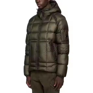 Chaquetas Acolchadas Personalizadas para Hombre, con Capucha, Ligeras, de Lona, Antibacterianas, Resistentes al Viento, Rellenas de Algodón, con Parche de Logotipo, para Invierno - Product Image 5