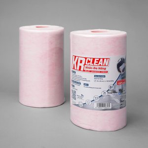 KrClean Lingettes en rouleau non tissées multi-usages de haute qualité Serviettes de cuisine absorbantes de style uni directement du Vietnam - Product Image 2