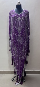 Nueva oferta de precio a granel Party Club Wear Ropa Fabricantes Elegante cuello en V Vestidos casuales para mujeres Vestido DE TRABAJO bordado pesado - Product Image 6