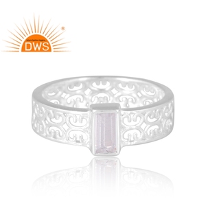 Hot Design 925 Silver Natural <b>Cz</b> Gemstone <b>Ring</b> Custom Jewelry For Women Gift For Her - Product Image 3