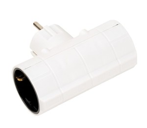 อะแดปเตอร์ชูโก้แบบสองด้านสีขาว (ไซมอน CL118802) - Product Image 1