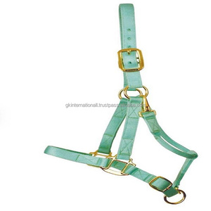 Licou de cheval en Nylon double, robuste et Durable, avec couronne réglable, matériel de qualité supérieure, menton réglable et bras roulant - Product Image 5