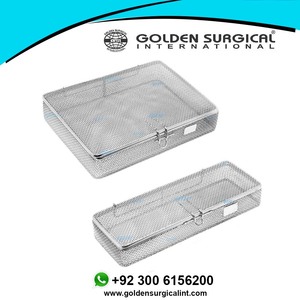 ตะกร้าหม้อนึ่งฆ่าเชื้อทางการแพทย์ถาดทำจากลวดตาข่ายสเตนเลสสตีลสำหรับผ่าตัด - Product Image 4