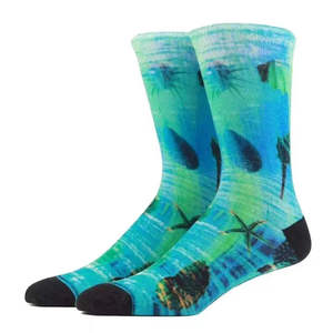 Chaussettes de sport pour hommes en gros, personnalisées, antibactériennes, antidérapantes, avec impression sublimée à 360 degrés - Product Image 3