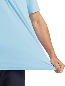 Polo à manches courtes pour hommes, logo personnalisé, motif uni, base en coton avec revers, t-shirt en tissu tricoté - Product Image 3