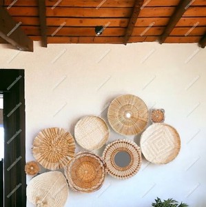 Crochet arte bohemio decoración del hogar tapiz algas marinas cestas colgantes de pared para sala de estar Boho espiritual macramé colgante de pared - Product Image 3