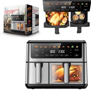 Freidora de Aire Extralink Home Air Fryer SJ-1000 PRO 10L EU (6.5L+3.5L) 2500W - Product Image 1