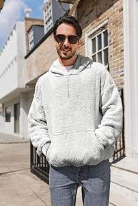 Sudaderas Casuales de Invierno para Hombre, Color Sólido, 100% Algodón, Felpa, Corte Regular, Secado Rápido y Transpirable, Ecológicas, con Bolsillo, Alta Calidad - Product Image 4