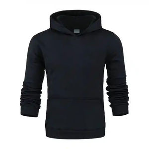 <b>Orange</b> Color <b>Hoodies</b> Best Quality With Nice Price <b>Men</b> Solid Cotton Fleece Ribbed Sleeve Cuff/Bottom <b>Hoodies</b> - Product Image 1