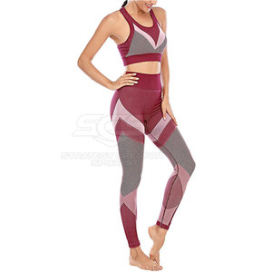 Conjunto de yoga sin costuras de alta calidad para mujer, 2 piezas, ropa deportiva para gimnasio, conjunto de yoga. - Product Image 4