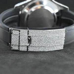 Relojes Mecánicos Automáticos Analógicos de Acero Inoxidable de Alta Calidad, Certificado, Unisex, Hip Hop, Lujo, con Diamantes, Probador de Diamantes VVS - Product Image 3