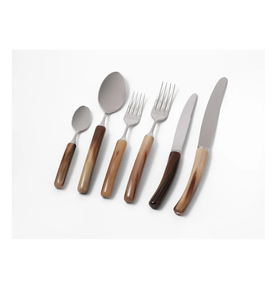 Ensemble de couverts en acier inoxydable Meilleur design 100% manche en corne de buffle naturelle Vente en gros Meilleure vente - Product Image 5