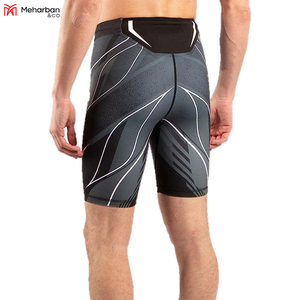 กางเกงขาสั้นทักซิโด้สีดำสำหรับผู้ชายกางเกงออกกำลังกาย - Product Image 5