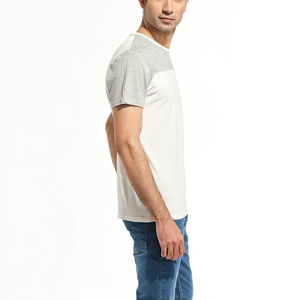 Venta caliente transpirable inteligente y fresco 250gsm camiseta de peso pesado de alta calidad hombres de lujo personalizado pesado 100% camisetas de algodón - Product Image 5